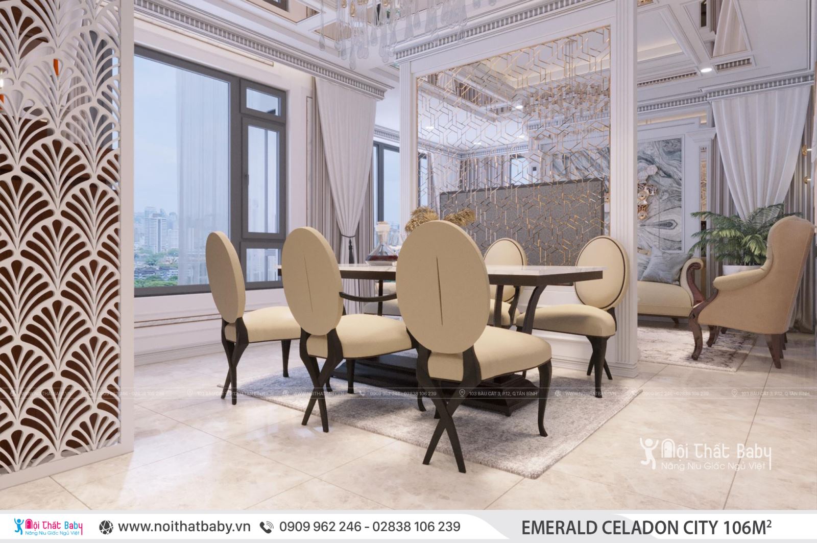 Tổng hợp các mẫu thiết kế nội thất Chung cư Emerald Celadon City